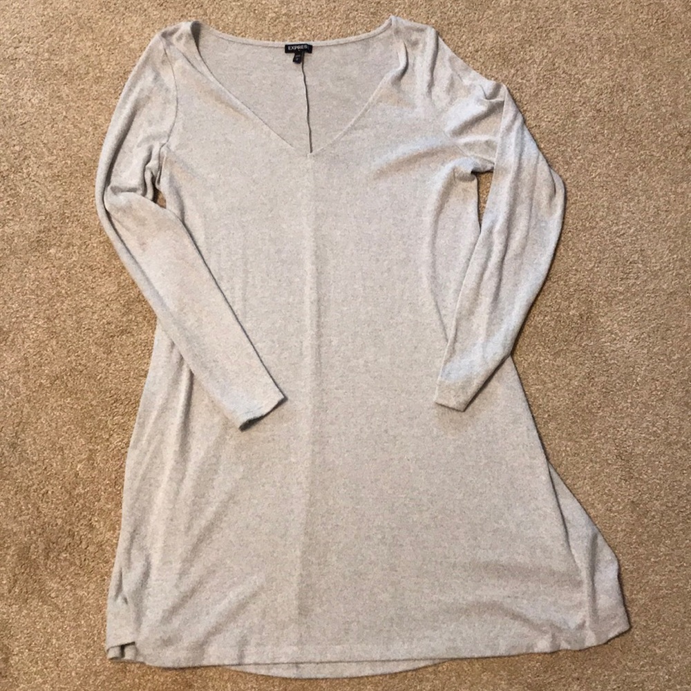 Express light grey dress